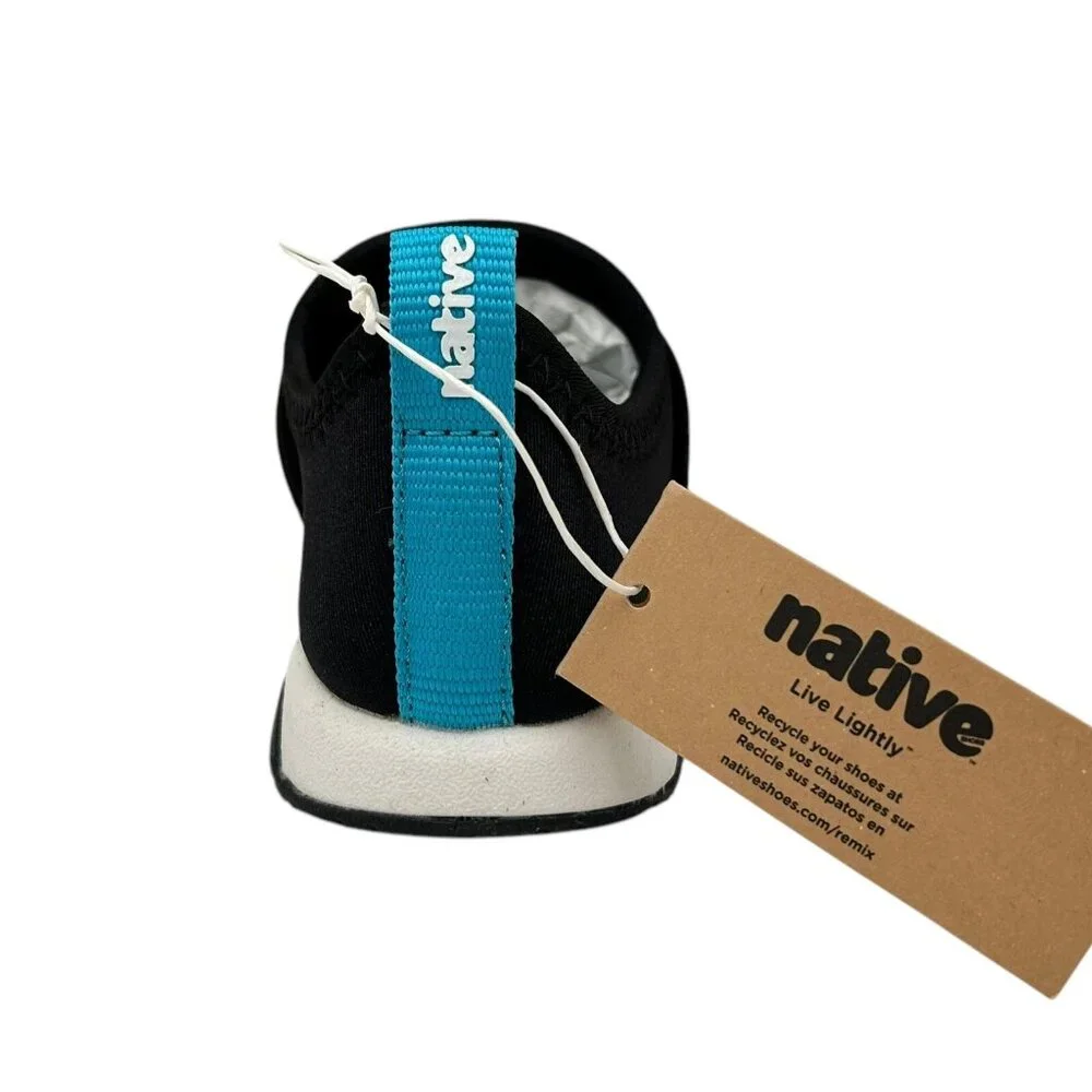 Native Phoenix Toddler Boys Slip-On Sneaker Sz 10‎ Black/White Lightweight Shoes